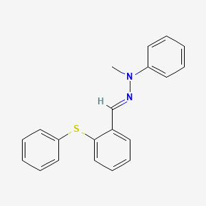 molecular formula C20H18N2S B3849690 2-(phenylthio)benzaldehyde methyl(phenyl)hydrazone 