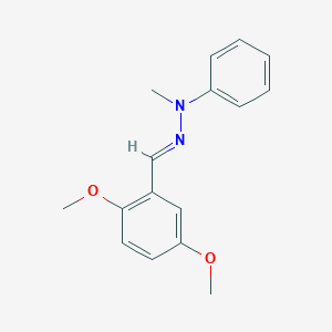 molecular formula C16H18N2O2 B3849695 2,5-dimethoxybenzaldehyde methyl(phenyl)hydrazone 