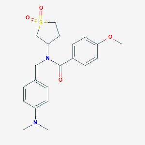 N-[4-(dimethylamino)benzyl]-N-(1,1-dioxidotetrahydro-3-thienyl)-4-methoxybenzamide