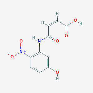 molecular formula C10H8N2O6 B3849704 4-[(5-hydroxy-2-nitrophenyl)amino]-4-oxo-2-butenoic acid 