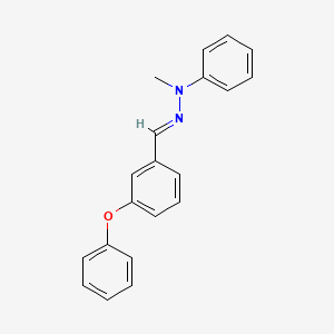 molecular formula C20H18N2O B3849711 3-phenoxybenzaldehyde methyl(phenyl)hydrazone 