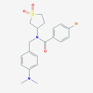 4-bromo-N-[4-(dimethylamino)benzyl]-N-(1,1-dioxidotetrahydro-3-thienyl)benzamide