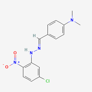 molecular formula C15H15ClN4O2 B3849751 4-(dimethylamino)benzaldehyde (5-chloro-2-nitrophenyl)hydrazone 