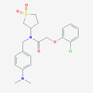 2-(2-chlorophenoxy)-N-[4-(dimethylamino)benzyl]-N-(1,1-dioxidotetrahydro-3-thienyl)acetamide