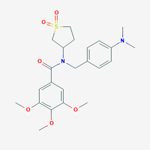 N-[4-(dimethylamino)benzyl]-N-(1,1-dioxidotetrahydro-3-thienyl)-3,4,5-trimethoxybenzamide