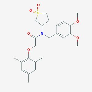 N-(3,4-dimethoxybenzyl)-N-(1,1-dioxidotetrahydro-3-thienyl)-2-(mesityloxy)acetamide