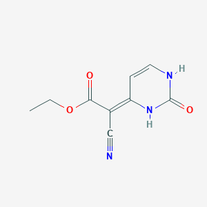 molecular formula C9H9N3O3 B3849780 ethyl cyano(2-oxo-2,3-dihydro-4(1H)-pyrimidinylidene)acetate 