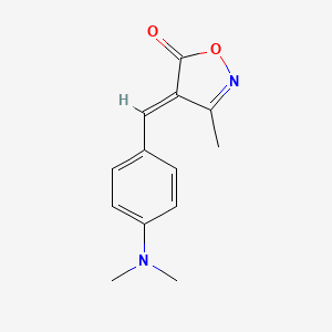 molecular formula C13H14N2O2 B3849797 4-[4-(dimethylamino)benzylidene]-3-methyl-5(4H)-isoxazolone 