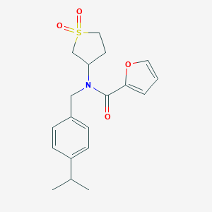 N-(1,1-dioxidotetrahydro-3-thienyl)-N-(4-isopropylbenzyl)-2-furamide