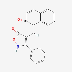 molecular formula C20H13NO3 B3849804 4-[(2-hydroxy-1-naphthyl)methylene]-3-phenyl-5(4H)-isoxazolone 
