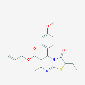 prop-2-enyl 5-(4-ethoxyphenyl)-2-ethyl-7-methyl-3-oxo-5H-[1,3]thiazolo[3,2-a]pyrimidine-6-carboxylate