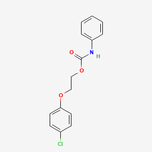 molecular formula C15H14ClNO3 B3849884 2-(4-chlorophenoxy)ethyl phenylcarbamate CAS No. 39254-18-7