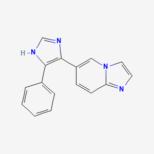 molecular formula C16H12N4 B3849898 6-(4-phenyl-1H-imidazol-5-yl)imidazo[1,2-a]pyridine 