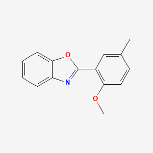 molecular formula C15H13NO2 B3849901 2-(2-methoxy-5-methylphenyl)-1,3-benzoxazole 