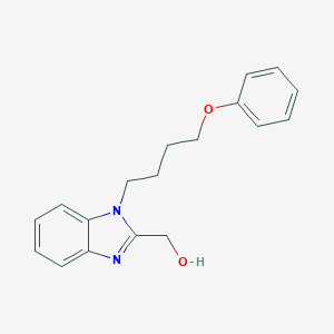 molecular formula C18H20N2O2 B384992 [1-(4-phenoxybutyl)-1H-benzimidazol-2-yl]methanol CAS No. 615279-87-3