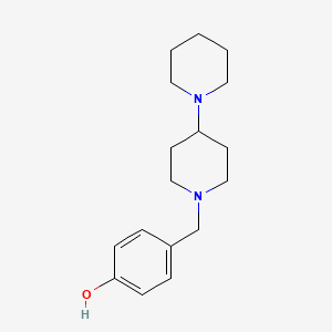 molecular formula C17H26N2O B3849931 4-(1,4'-bipiperidin-1'-ylmethyl)phenol 