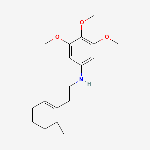 molecular formula C20H31NO3 B3849944 (3,4,5-trimethoxyphenyl)[2-(2,6,6-trimethyl-1-cyclohexen-1-yl)ethyl]amine 