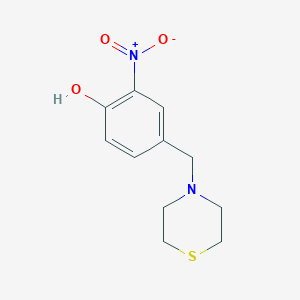 molecular formula C11H14N2O3S B3849945 2-nitro-4-(4-thiomorpholinylmethyl)phenol 