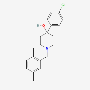 molecular formula C20H24ClNO B3849974 4-(4-chlorophenyl)-1-(2,5-dimethylbenzyl)-4-piperidinol 