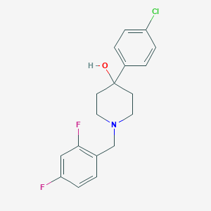 molecular formula C18H18ClF2NO B3849979 4-(4-chlorophenyl)-1-(2,4-difluorobenzyl)-4-piperidinol 