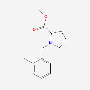 molecular formula C14H19NO2 B3850003 methyl 1-(2-methylbenzyl)prolinate 