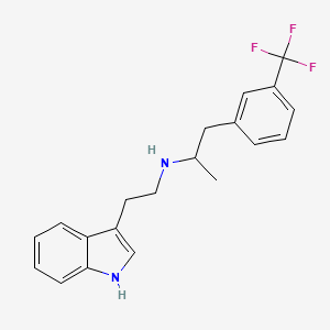 molecular formula C20H21F3N2 B3850013 N-[2-(1H-indol-3-yl)ethyl]-1-[3-(trifluoromethyl)phenyl]-2-propanamine 
