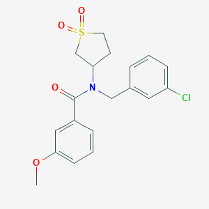 N-(3-chlorobenzyl)-N-(1,1-dioxidotetrahydro-3-thienyl)-3-methoxybenzamide