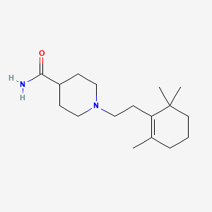 molecular formula C17H30N2O B3850037 1-[2-(2,6,6-trimethyl-1-cyclohexen-1-yl)ethyl]-4-piperidinecarboxamide 