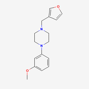molecular formula C16H20N2O2 B3850044 1-(3-furylmethyl)-4-(3-methoxyphenyl)piperazine 