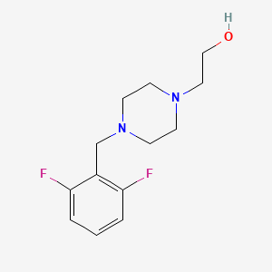 molecular formula C13H18F2N2O B3850052 2-[4-(2,6-difluorobenzyl)-1-piperazinyl]ethanol 