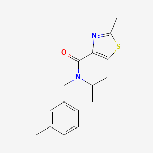 molecular formula C16H20N2OS B3850086 N-isopropyl-2-methyl-N-(3-methylbenzyl)-1,3-thiazole-4-carboxamide 