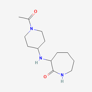 molecular formula C13H23N3O2 B3850087 3-[(1-acetyl-4-piperidinyl)amino]-2-azepanone 