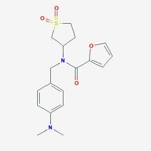 N-[4-(dimethylamino)benzyl]-N-(1,1-dioxidotetrahydro-3-thienyl)-2-furamide
