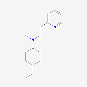 molecular formula C16H26N2 B3850102 (4-ethylcyclohexyl)methyl[2-(2-pyridinyl)ethyl]amine 