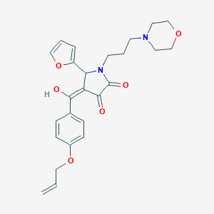 (4E)-5-(furan-2-yl)-4-[hydroxy-(4-prop-2-enoxyphenyl)methylidene]-1-(3-morpholin-4-ylpropyl)pyrrolidine-2,3-dione