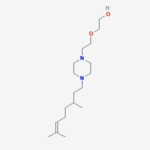 molecular formula C18H36N2O2 B3850135 2-{2-[4-(3,7-dimethyl-6-octen-1-yl)-1-piperazinyl]ethoxy}ethanol 