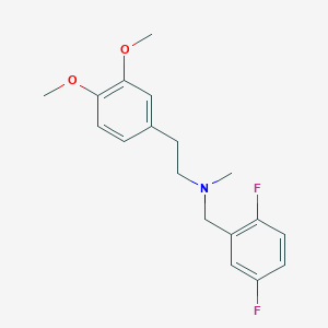 molecular formula C18H21F2NO2 B3850136 (2,5-difluorobenzyl)[2-(3,4-dimethoxyphenyl)ethyl]methylamine 