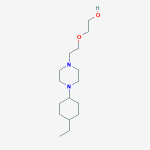 molecular formula C16H32N2O2 B3850142 2-{2-[4-(4-ethylcyclohexyl)-1-piperazinyl]ethoxy}ethanol 