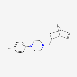molecular formula C19H26N2 B3850143 1-(bicyclo[2.2.1]hept-5-en-2-ylmethyl)-4-(4-methylphenyl)piperazine 