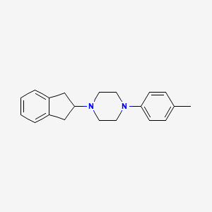 molecular formula C20H24N2 B3850160 1-(2,3-dihydro-1H-inden-2-yl)-4-(4-methylphenyl)piperazine 