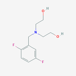 molecular formula C11H15F2NO2 B3850177 2,2'-[(2,5-difluorobenzyl)imino]diethanol 