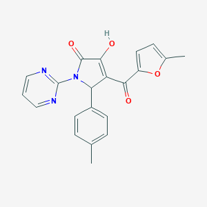 3-hydroxy-4-(5-methylfuran-2-carbonyl)-1-(pyrimidin-2-yl)-5-(p-tolyl)-1H-pyrrol-2(5H)-one