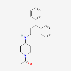 molecular formula C22H28N2O B3850217 1-acetyl-N-(3,3-diphenylpropyl)-4-piperidinamine 