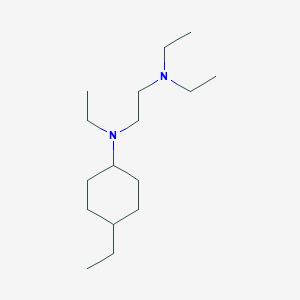 molecular formula C16H34N2 B3850222 N,N,N'-triethyl-N'-(4-ethylcyclohexyl)-1,2-ethanediamine 