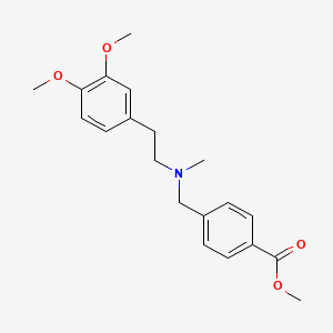 molecular formula C20H25NO4 B3850237 methyl 4-{[[2-(3,4-dimethoxyphenyl)ethyl](methyl)amino]methyl}benzoate 