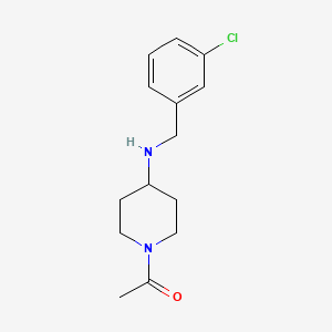 molecular formula C14H19ClN2O B3850263 1-acetyl-N-(3-chlorobenzyl)-4-piperidinamine 