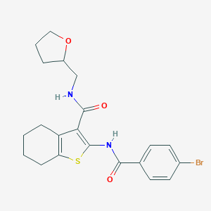 2-[(4-bromobenzoyl)amino]-N-(oxolan-2-ylmethyl)-4,5,6,7-tetrahydro-1-benzothiophene-3-carboxamide