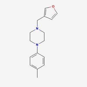 molecular formula C16H20N2O B3850278 1-(3-furylmethyl)-4-(4-methylphenyl)piperazine 