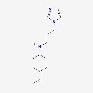 molecular formula C14H25N3 B3850280 (4-ethylcyclohexyl)[3-(1H-imidazol-1-yl)propyl]amine 