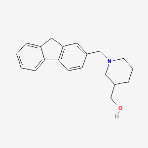 molecular formula C20H23NO B3850290 [1-(9H-fluoren-2-ylmethyl)-3-piperidinyl]methanol 